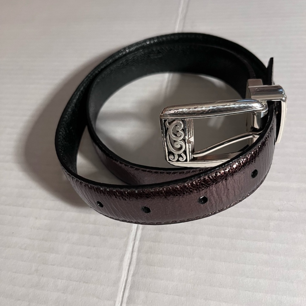 Brighton bronze silver women’s Y2K boho western belt. Size 34-38 - Picture 7 of 13